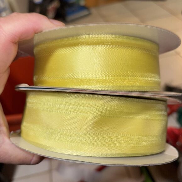 Wired Ribbon Yellow Variety Pack And Opened Packs - Picture 1 of 6